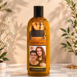 شامپو ضد ریزش مو جینسینگ HAIR RESTORE با درب مشکی